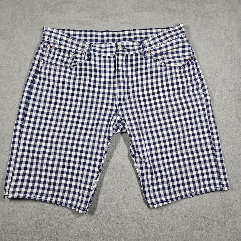 Levi’s 504 Shorts Men's Size 38 Blue Checkered Preppy Outdoor Retro Skater
